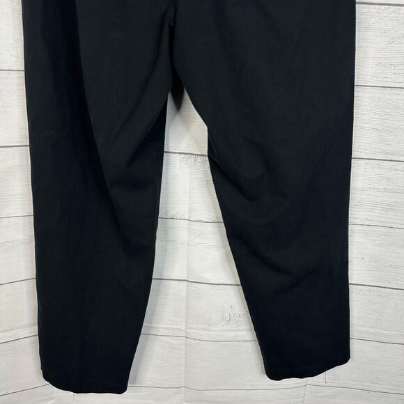 Eileen Fisher Womens size Medium Cropped Pants Side Zip Elastic Waist Black - Picture 4 of 8